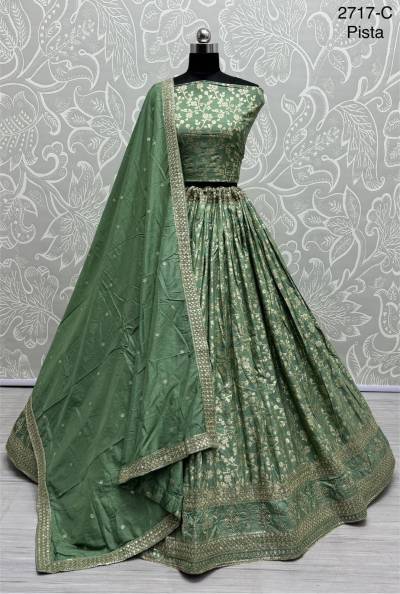 DN 2717 BY SAGAR IMPEX SEQUIN EMBROIDERY WORK LEHENGA CHOLI MANUFACTURER IN GUJARAT